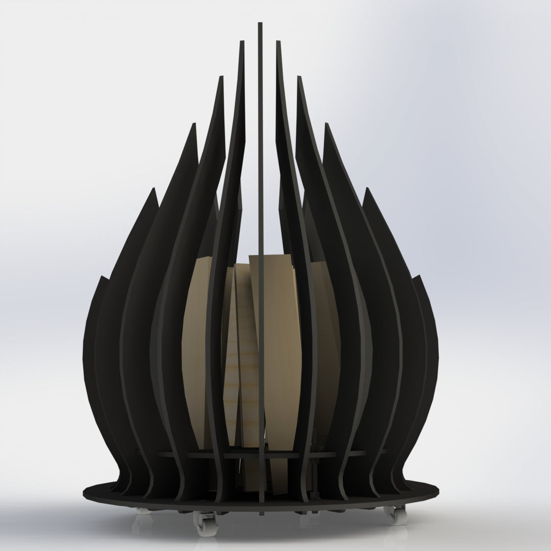 Fire pit, eldstad, Flamma, eldfat