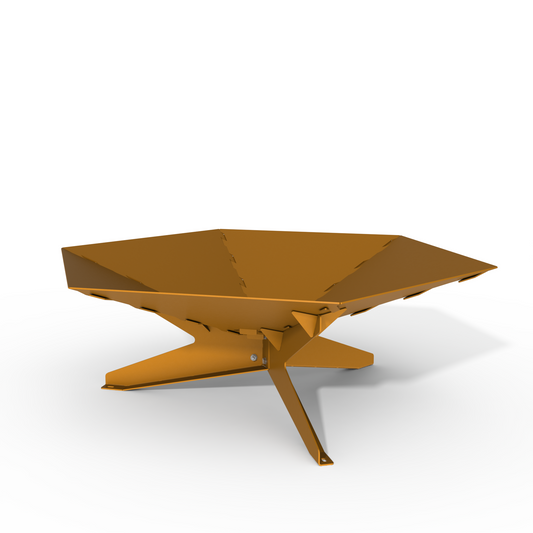 Fire pit, eldstad, Krater, corten, eldfat