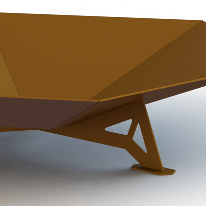 Fire pit, eldstad, Sol, corten, eldfat